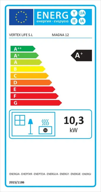 Estufa de Pellet Magna 12 kW Blanco - Imagen 3