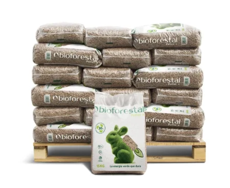 Palet de 42 sacos de pellet BIOFORESTAL