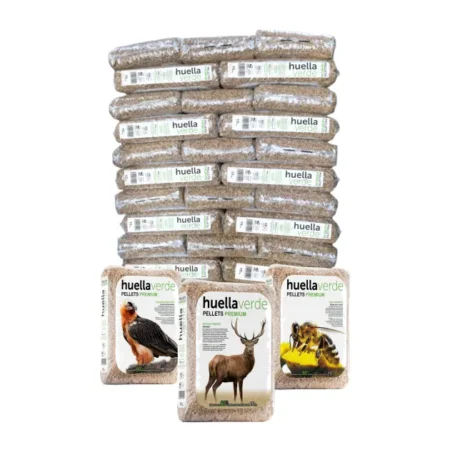 Palet de Pellet Huella Verde 77 uds A1+ 15kg