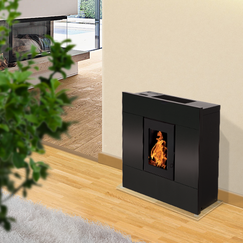 Estufa de Pellet Estanca EMAFLAM SYLA 9 kW Negra - Imagen 4