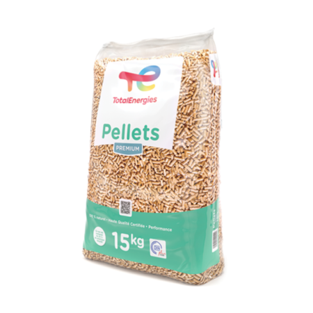 Pellets de Madera TotalEnergies – 66 Bolsas de 15Kg