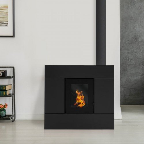 Estufa de Pellet Estanca EMAFLAM SYLA 9 kW Negra - Imagen 3